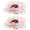 Flower Curtain Tiebacks Multi-Color Fabric and Metal 2 1