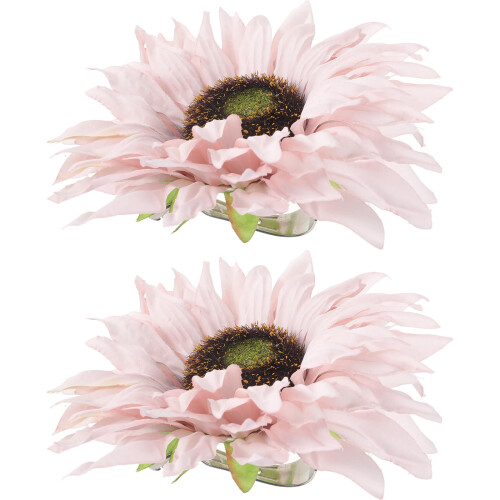 Flower Curtain Tiebacks Multi-Color Fabric and Metal 2