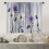 Purple Daisy Kitchen Curtains 27.5x39 in 2-Panel Rod Pocket 1