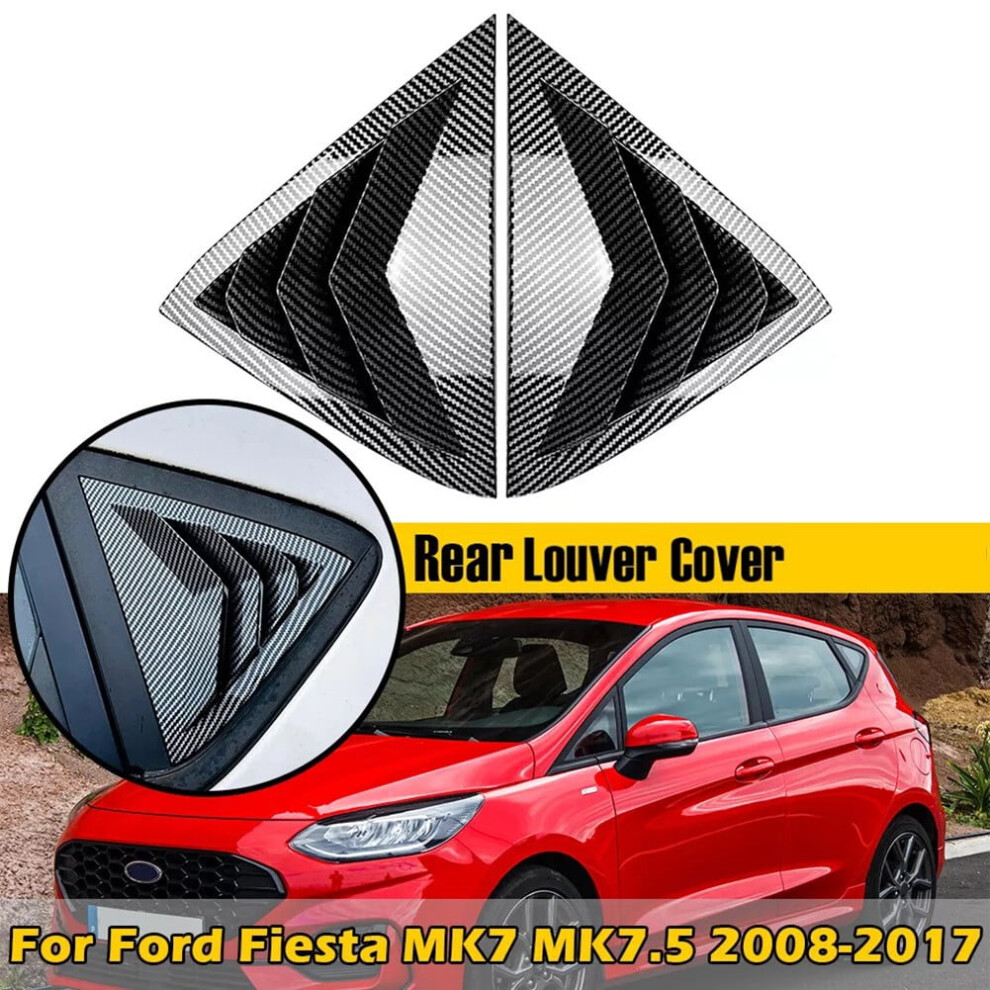Ford Fiesta Mk7 Rear Door Glass Shutter Louver Cover Trim 1 9422877085774