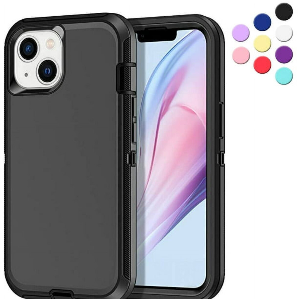 Heavy Duty Iphone 14 Case Shockproof Triple Layer Rugged 9180333312795