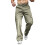 Men's Stretch Cargo Chino Trousers Regular Fit Wide Leg 1