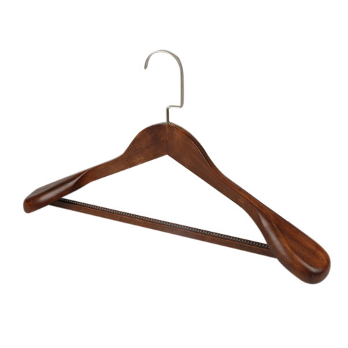 Cintres en bois massif, larges, lot de 12