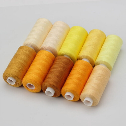 Polyester Sewing Thread Set 10 Rolls 400 Yards