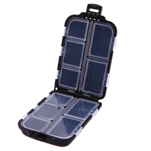 Tackle Box Plastic Multipurpose 10-Compartment Storage 1