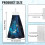 Moon Butterfly Kitchen Towels 3 pcs Floral Snap Button 7
