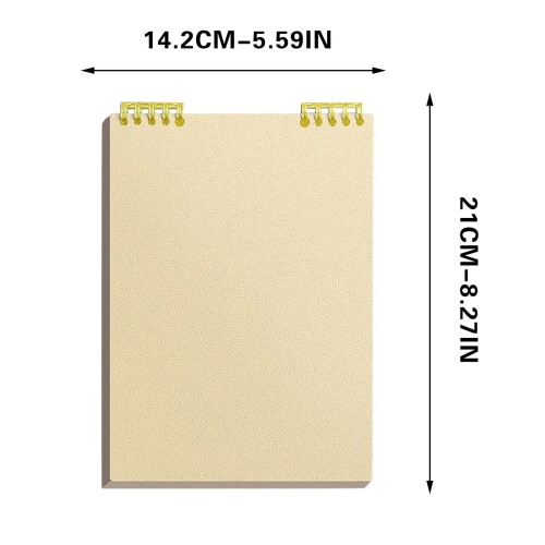 A5 Yellow Journaling Notebook Grid 60 Pages 1