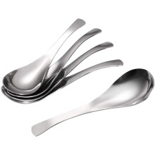 Soeplepels van roestvrij staal met korte steel, set van 5
