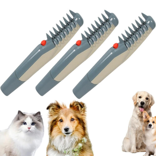 Mataway E-Comb Electric Pet Grooming Comb and Trimmer 3 pcs