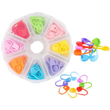 Stitch Markers Rings 80 Pcs Colorful Crochet Needle Clips