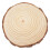Garden Stepping Stone Beige Round Wood 1 Pack 1