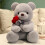 Rose Bear Teddy Plush Toy Valentine's Gift 2