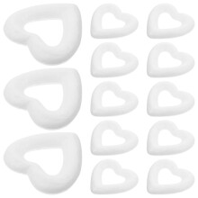 Coração de espuma decorativo para casamentos, Natal, faça você mesmo, 6 cm