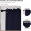 Cortinas transparentes azul-marinho, pacote com 2 unidades, 137 x 213 cm (54 x 84 polegadas) 4