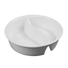 Topbathy ceramic divided soup bowl for noodles and salads