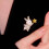 Dyrebrosje til dame med strass, 1 stk. 3