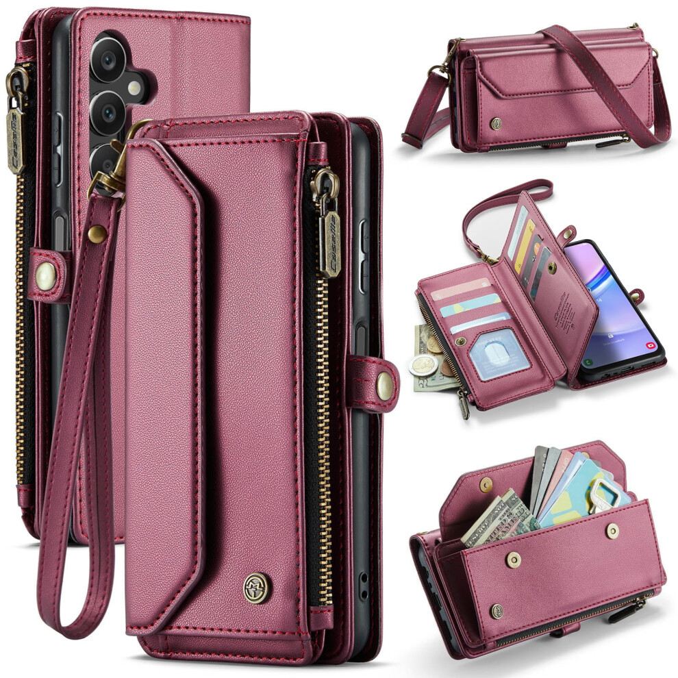 Samsung Galaxy A16 5G Crossbody Wallet Case Pu Leather With 9180333327768