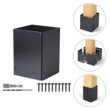 ROSENICE Mailbox Post Sleeve L-Shaped Metal 1 Set