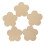 Flower-shaped MDF blank plaques for DIY crafts, 100mm, 5 pcs 1