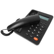 House Phone Desk Set Black Plastic