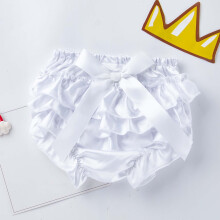 Cotton Ruffle Briefs for Newborn Toddler with Bowknot and