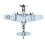 P-51 Mustang Alloy Aircraft Model 1:72 Scale 6