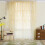 Voile Sheer Curtains Blue Yellow Polyester 55x94 inch 1