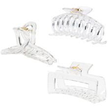 Clear Claw Clips Polycarbonate Large Jaw 12pcs
