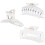 Clear Claw Clips Polycarbonate Large Jaw 12pcs 1