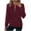 Women's Cable Knit Half-Zip Sweater V-Neck Long Sleeve 1