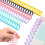 ROSENICE Binder Spines Plastic Adjustable 12pcs 1
