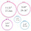 Guangmc5pc Πλαστικοί κρίκοι κεντήματος, 6-11 ιντσών, σετ κύκλων σταυροβελονιάς 5