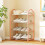 Shoe Rack Stainless Steel 4-Tier Stackable 1