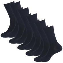 Women's Wide Calf Hiking Socks Warm Cotton Navy One Size