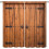 Barn Door Curtains Rustic Brown 84x84in 1