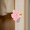 Pink Zinc Alloy Flower Pull Handle for Cabinet Drawer 1