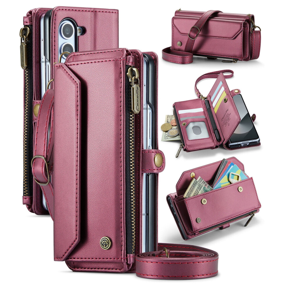 Samsung Galaxy Z Fold 7 Wallet Folio Case With Shoulder 9422877609178