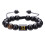 Black Onyx Bead Bracelet for Men 10mm Adjustable 1