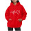 Women's Heart-Printed Zip-Up Hoodie Long Sleeve Pullover 3