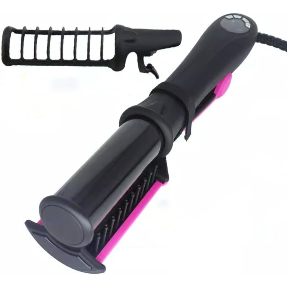 Hair Straightener and Curler Ceramic Plates LCD Display