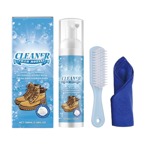 Leather Shoe Cleaner Kit Frosted Leather 100ml 1