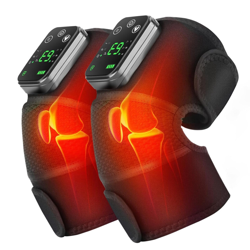 Heated Knee Massager with Heat and Vibration 3-in-1