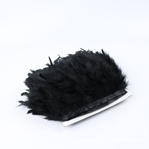Turkey Feather Trim Natural 2M 4-6 Inch Fluffy 1