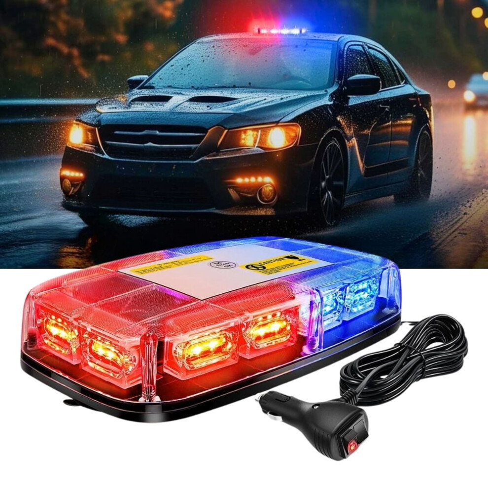 Roof Top Strobe Bar 48Led 12V/24V Magnetic Mount Light 9422877613465