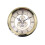 Quartz Clock Silent Metal Gear 103mm Gold 1