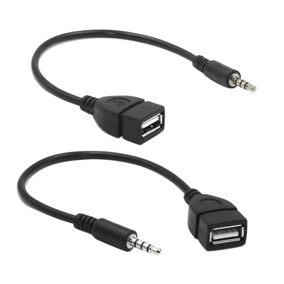 Usb To 3.5Mm Audio Adapter For Headphones Or Speakers Black 9422877604357