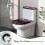 Støvbeskytter til toilettank, 2 dele, Cherry Blossom 4
