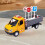 Alloy Engineering Vehicle Toy Truck with Open Doors and 8