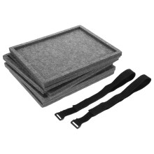 OUNONA Jigsaw Puzzle Sorting Tray Stackable Felt 6 pcs