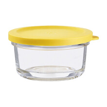 Stackable Glass Storage Bowl with Lid, 13 x 10 cm,